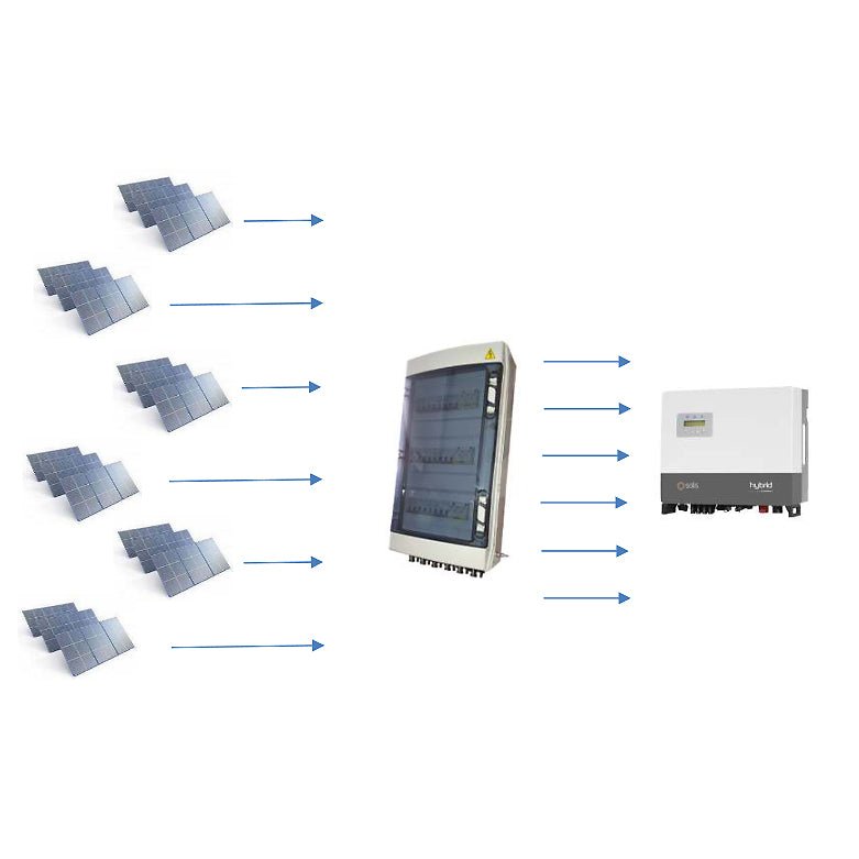 1000V 3-MPPT Protection Box 6-In 6-Out 20A Isolator Type I_II SPD - Image 2