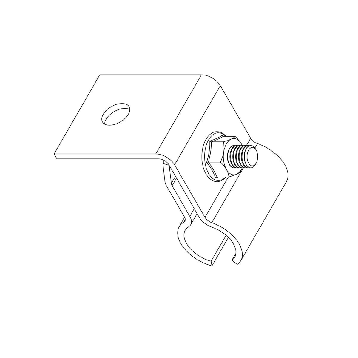 K2-Systems Solid Round Seam Clamp - 2001853 - Image 2