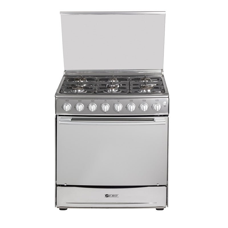 Zero 6 Plate Stainless Steel Gas Stove with Grill - Image 2