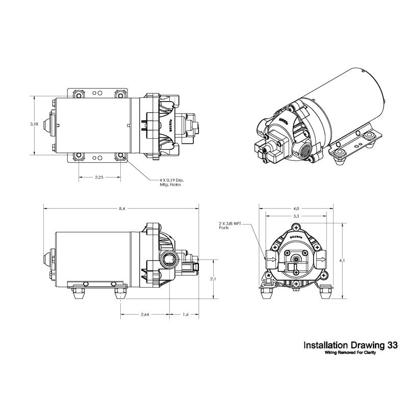 Shurflo 8000-543-238 12V High Pressure Demand Pump - Image 3