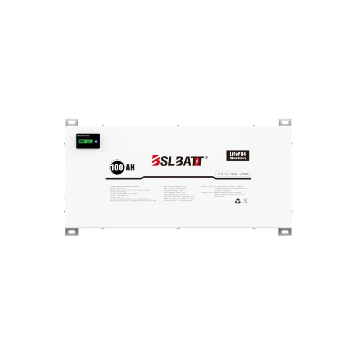 BSL 12V 100Ah LiFePO4 Flat-Pack Battery
