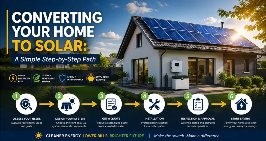 Converting Your Home to Solar: A Simple Step-by-Step Path