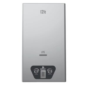 Dewhot 12 Litre Stainless Steel Diaphragm Activated LPG Gas Water Heater-Outdoor