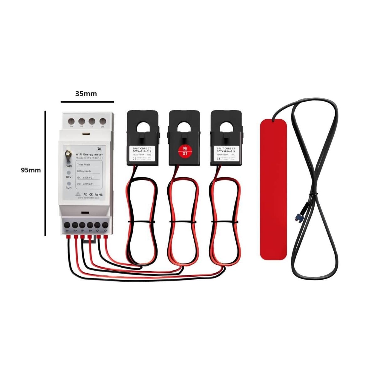 IAmMeter Bi-directional Three Phase WiFi Power Meter – 150A - Image 2