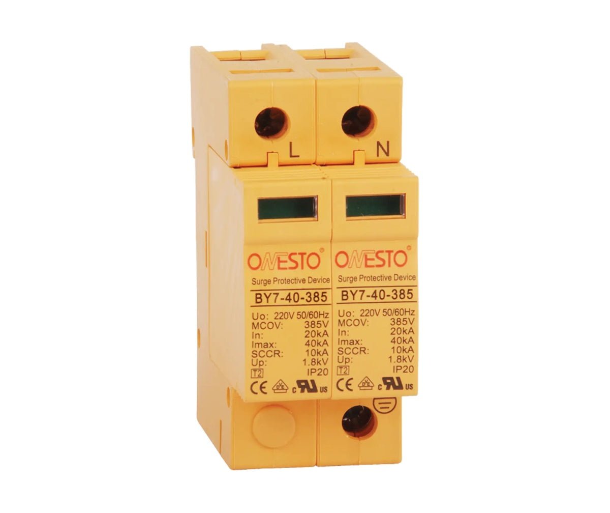 Onesto 600V 40kA DC 2 Pole Surge Arrestor