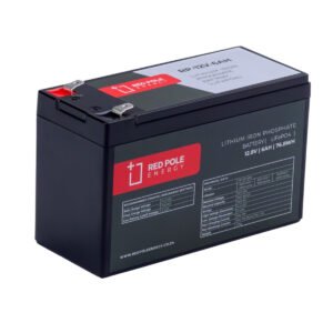 Red Pole Energy 12V 6Ah 75Wh Gate motor LiFePO4 Battery