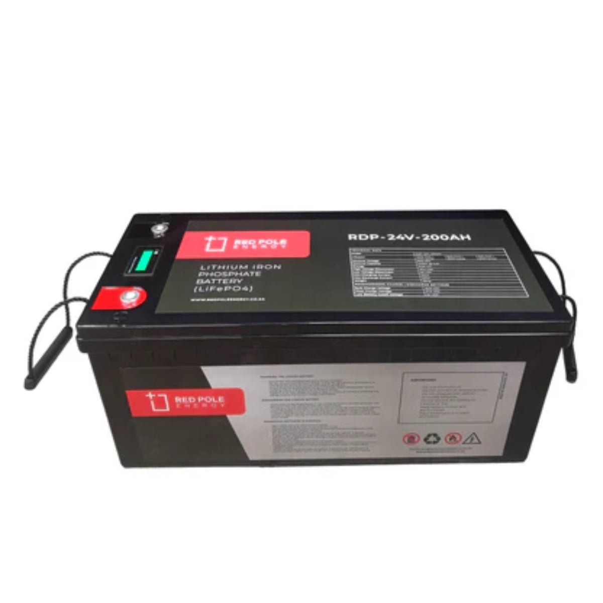 Red Pole Energy 24V 200Ah 5.12kWh LiFePO4 Battery - Image 2