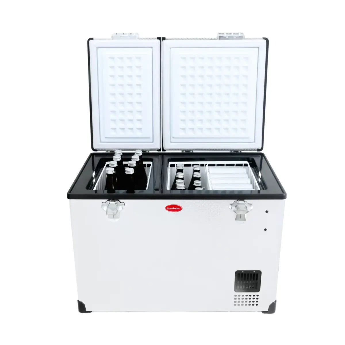 SnoMaster SMDZ-CL56D 12V-220V 56 Litre Dual Compartment Fridge-Freezer - Image 5