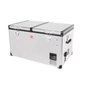 SnoMaster SMDZ-LP66D 12V-220V 66 Litre Dual Compartment Fridge-Freezer