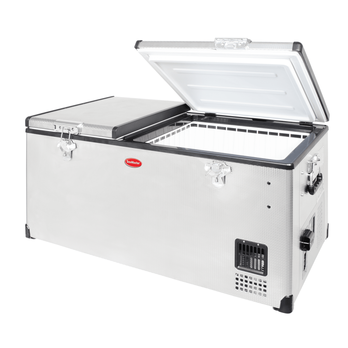 SnoMaster SMDZ-LP96D 12V-220V 93 Litre Dual Compartment Fridge-Freezer - Image 2