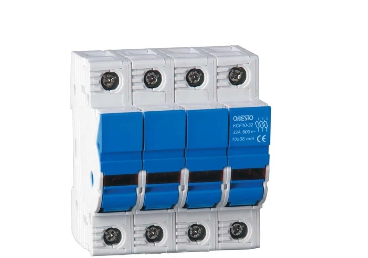 Onesto 1000V 10x38 DC 4 Pole Fuse Holder