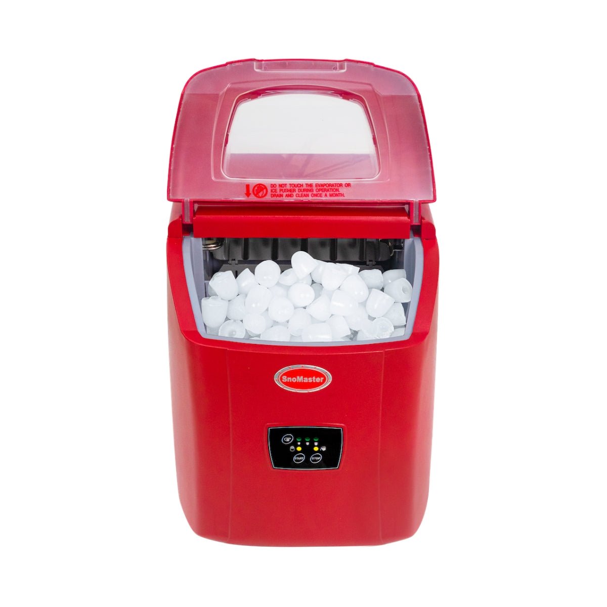SnoMaster ZB-14R Red Counter-Top Bullet Type Ice-Maker - Image 3