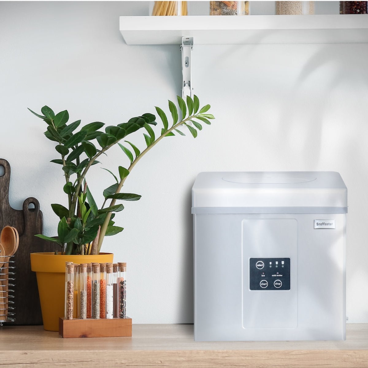 SnoMaster ZBC-15 Stainless Steel Counter-Top Bullet Type Ice-Maker - Image 3