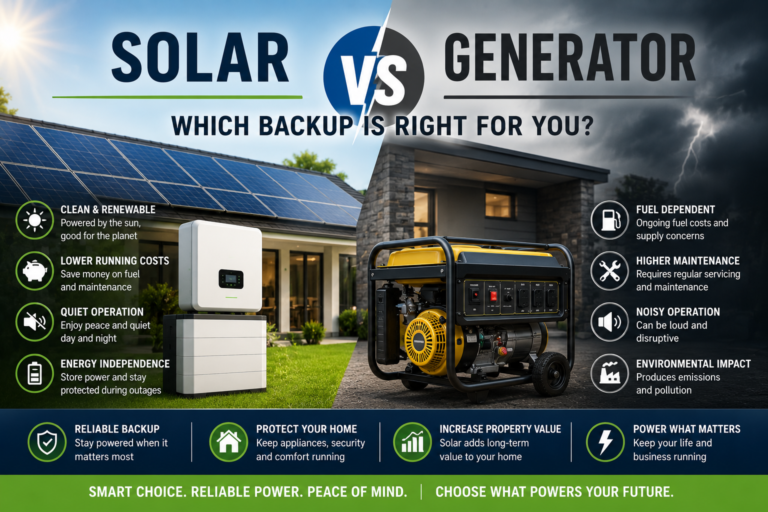 Solar vs Generator: Which Backup Is Right for You?