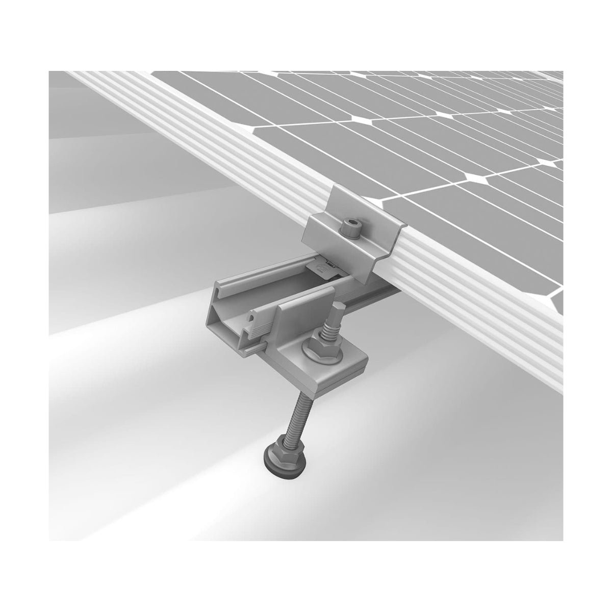 K2-Systems IBR/Corrugated Roof SingleRail 1 Panel Roof Mounting System