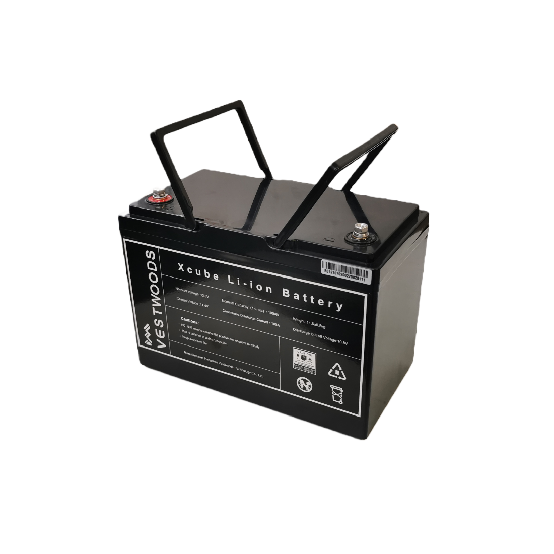 Vestwoods 12V 100Ah 1.2kWh LiFePO4 Battery - Image 2