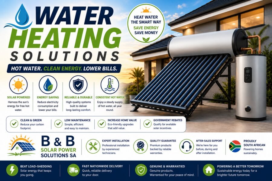 Solar water heating products for sale in South Africa