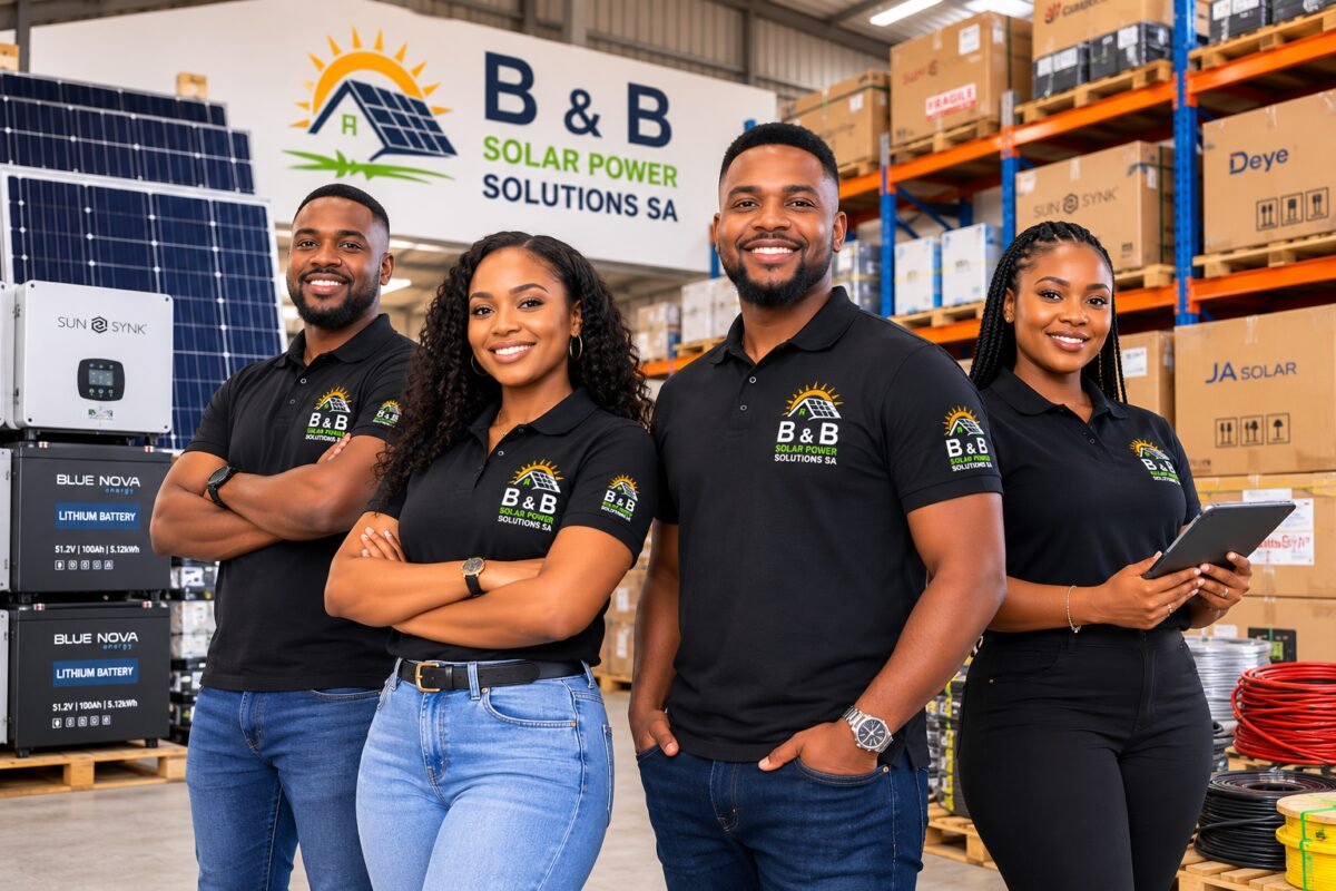 B&B Solar Power Solutions SA support team helping customers