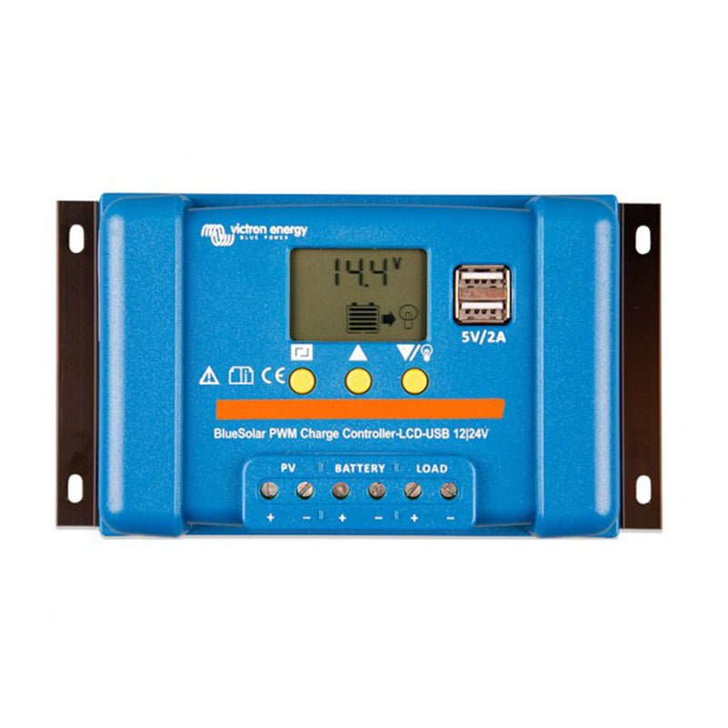 Victron Blue Solar 12V-24V-10A PWM Charge Controller with LCD & USB