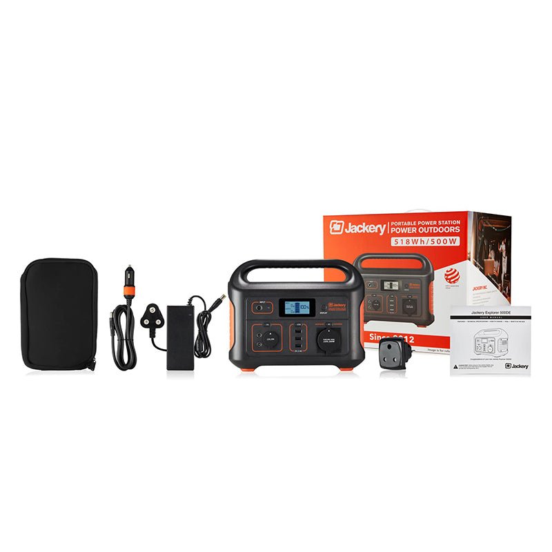 Jackery Explorer 500 and EvoCharge 100W Pro Solar Panel Combo - Image 2