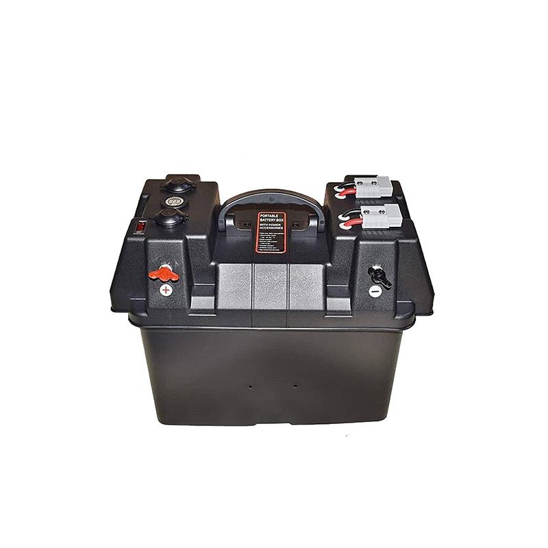 12V Portable Battery Box with Voltmeter
