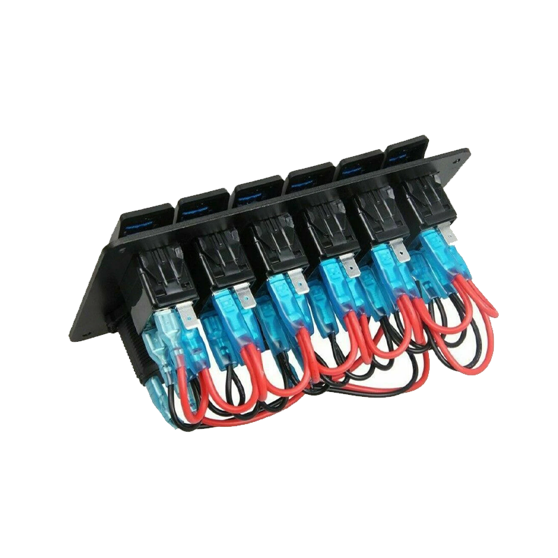 6-way Switch Panel with USB and Voltmeter - Image 2