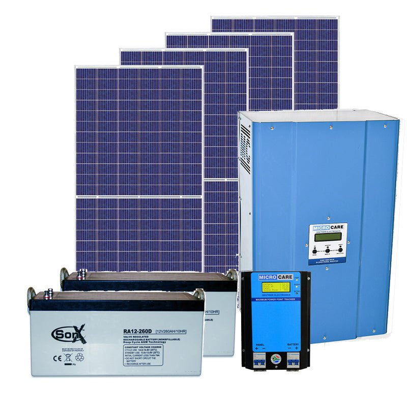 B&B 5kW Peak System with 12kWh Battery Reserve and 3.6kWp Solar Array Solar Power Kit