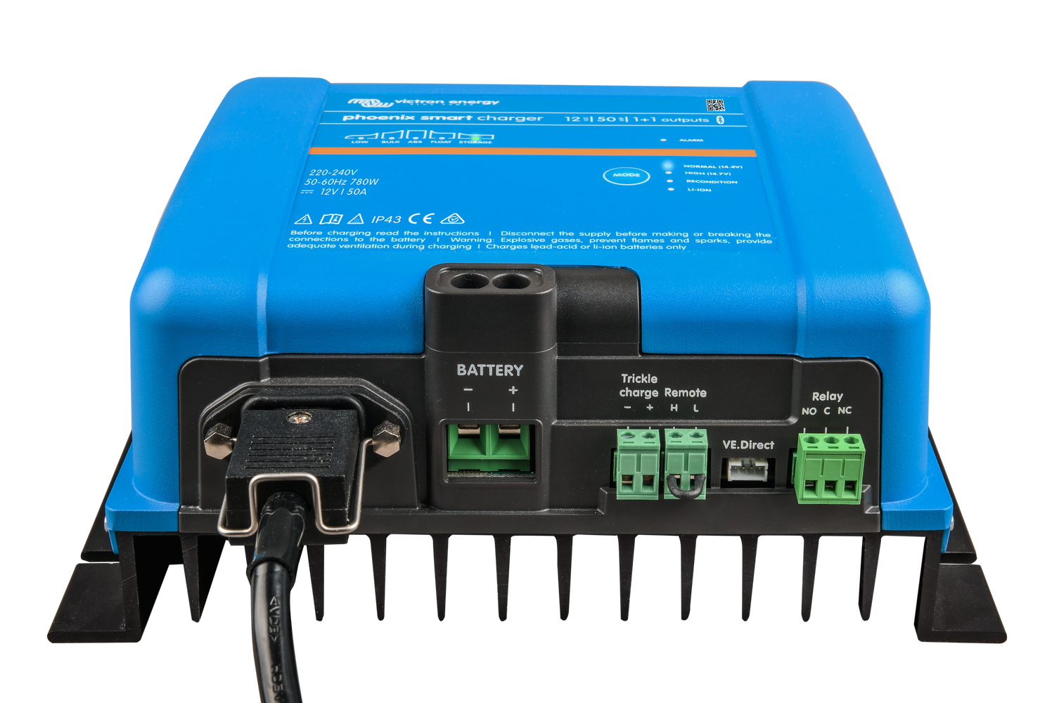 Victron Phoenix Smart IP43 12-50 50A 12V - 2 Output Battery Charger - Image 2