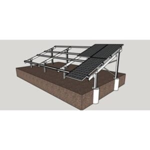 KD Solar Aluminium Ground Mount 12 Panel 20 Degree