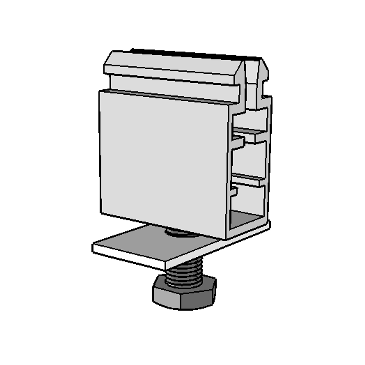 KD Solar Pushclip Assembly 30mm