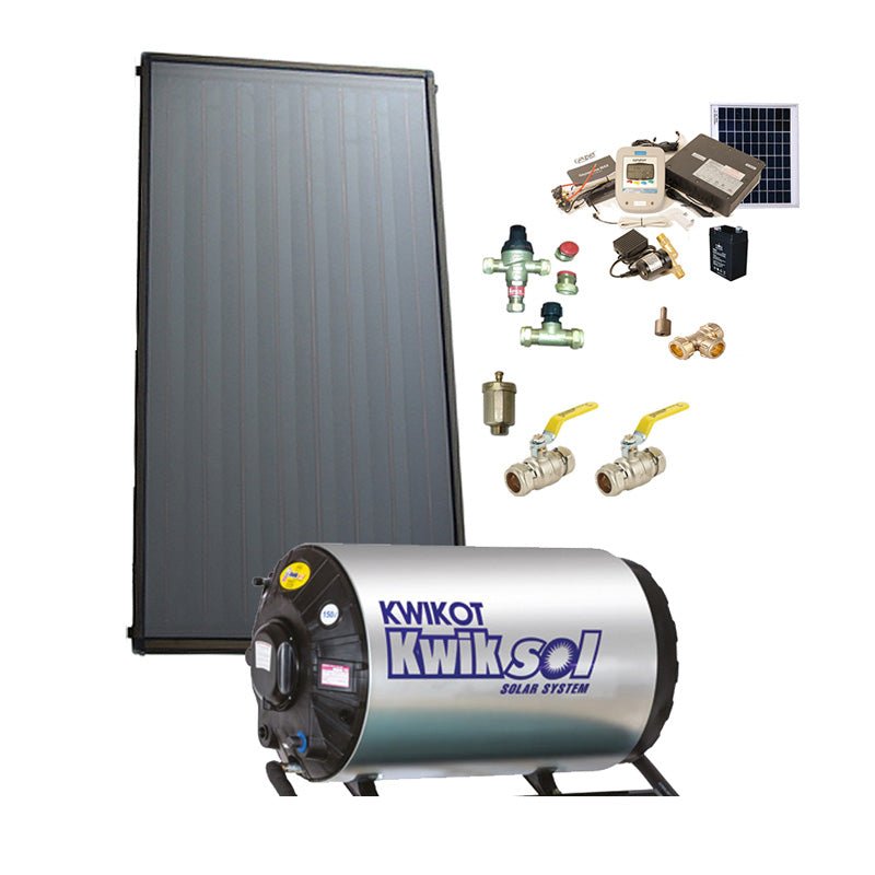 150L Complete Direct Pumped Vertical Flat Plate Solar Water Heating System